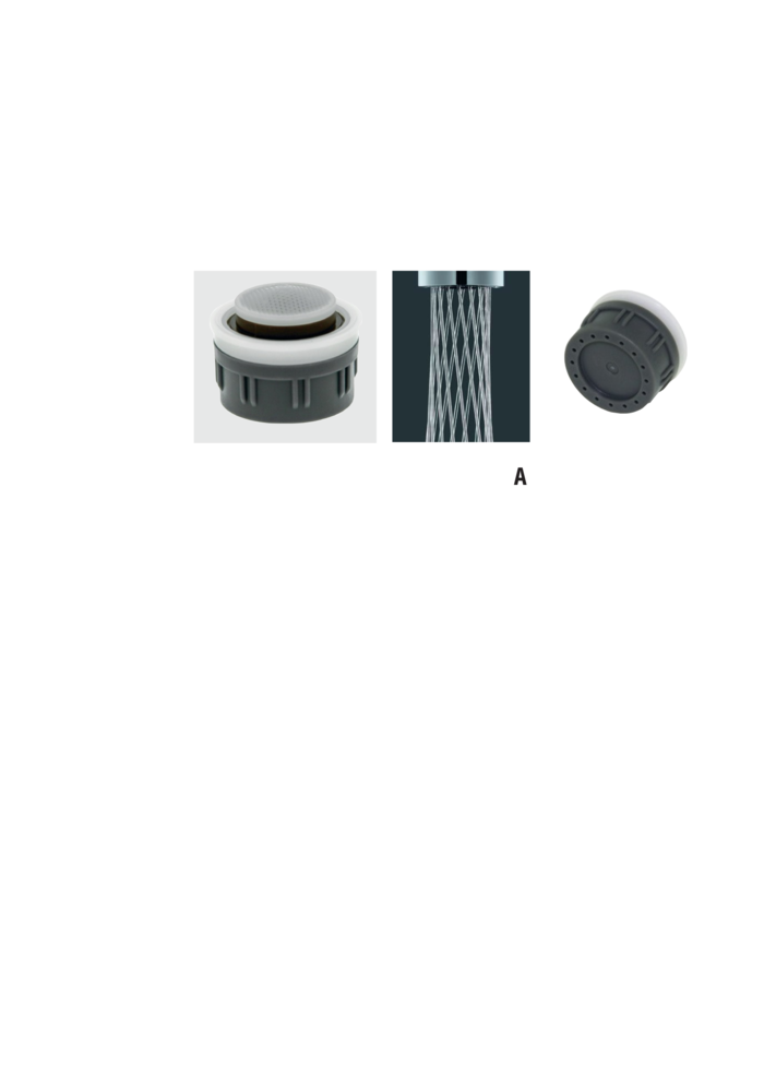 Swiss Eco Twist pressure-compensated faucet adapter